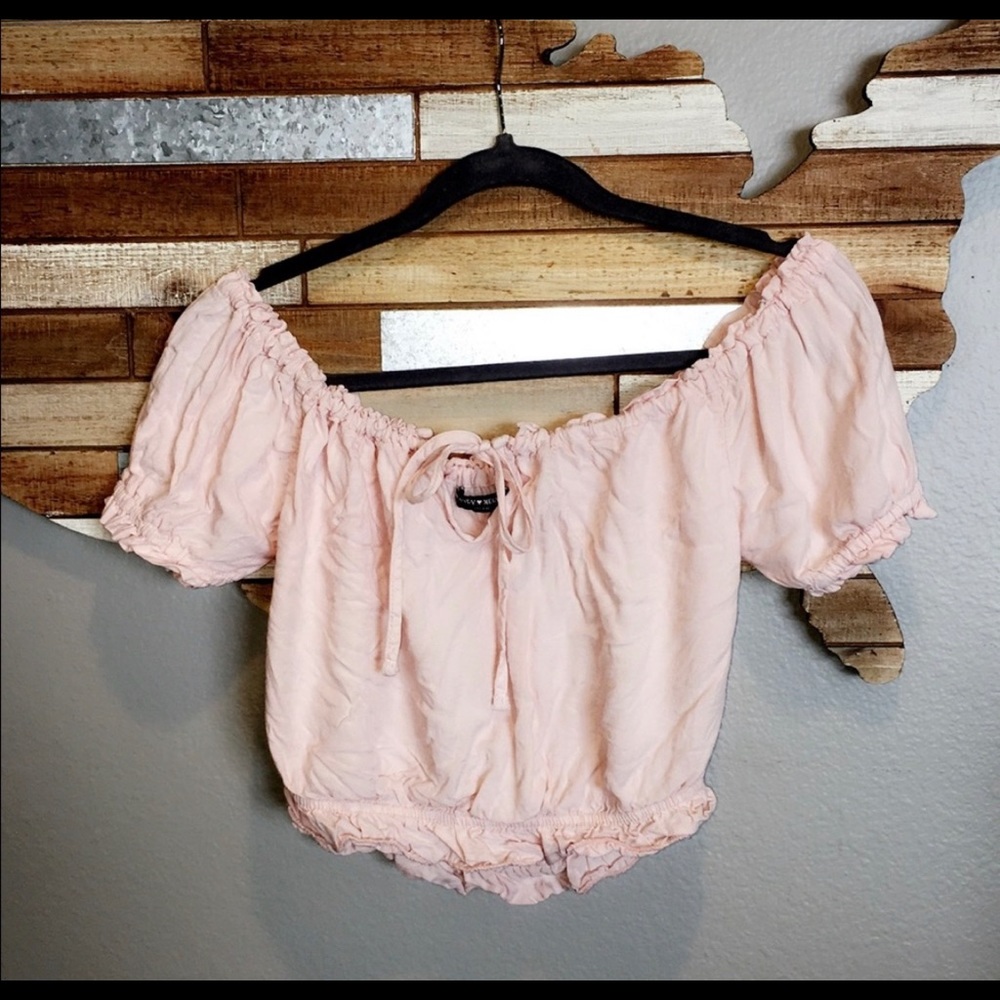 Brandy Melville Top Pink Off the Shoulde
